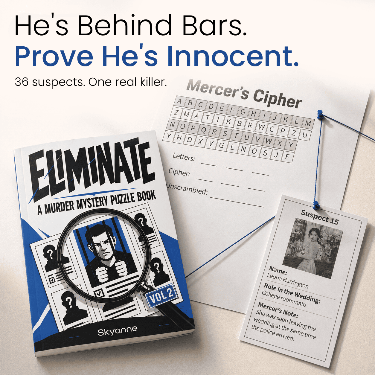 Eliminate - 150 Clues. 36 Suspects. 1 Killer.